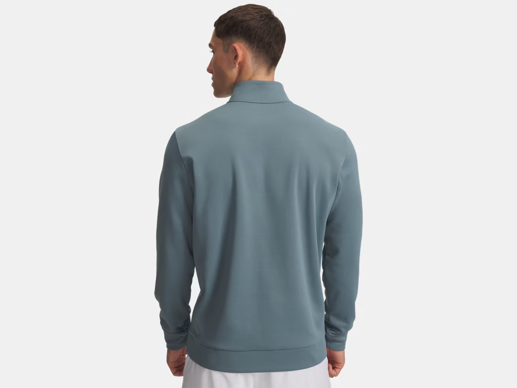 Armour Fleece 1/4 Zip (Jasper Blue/White)
