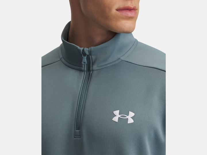 Armour Fleece 1/4 Zip (Jasper Blue/White)