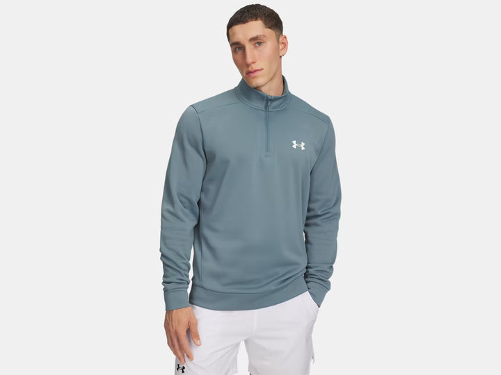 Armour Fleece 1/4 Zip (Jasper Blue/White)