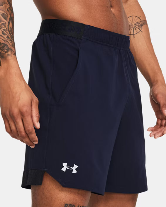 Mens Vanish Woven 6" Shorts (Midnight Navy/Mod Gray)