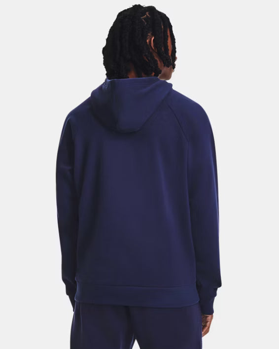 Mens Rival Fleece Hoodie (Navy/White)