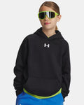 Boys Rival Fleece Hoodie (Black/White)