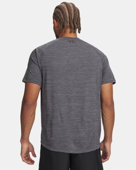 Mens Tech Textured Tee (Castlerock/White)