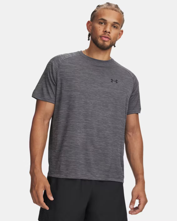 Mens Tech Textured Tee (Castlerock/White)