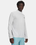 Mens Tech Textured 1/2 Zip (Distant Grey/Black)