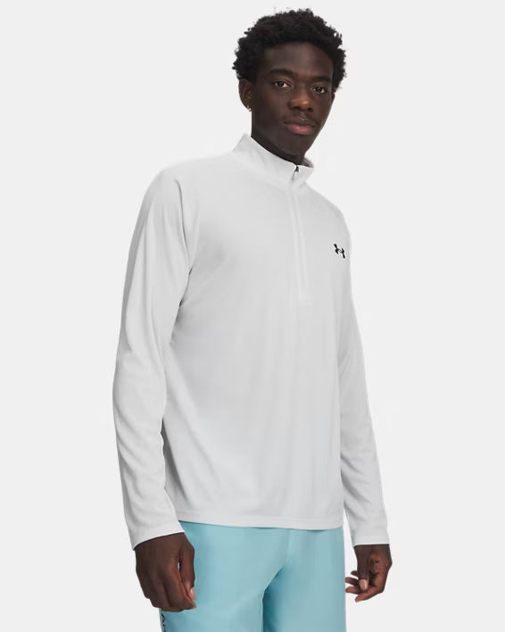 Mens Tech Textured 1/2 Zip (Distant Grey/Black)