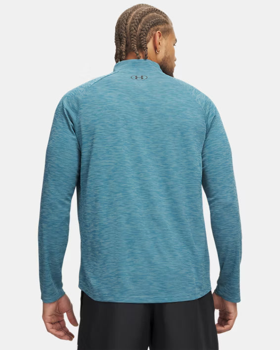 Mens Tech Textured 1/2 Zip (Boundless Blue/Black)