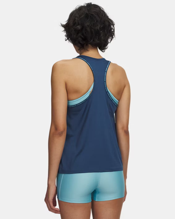 Womens Tech Knockout Tank Top (Wham Blue/Blue Haze)