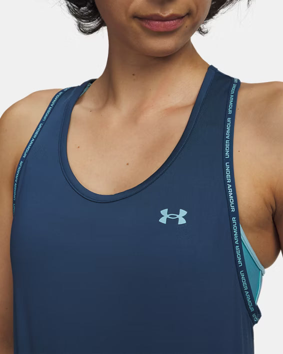 Womens Tech Knockout Tank Top (Wham Blue/Blue Haze)