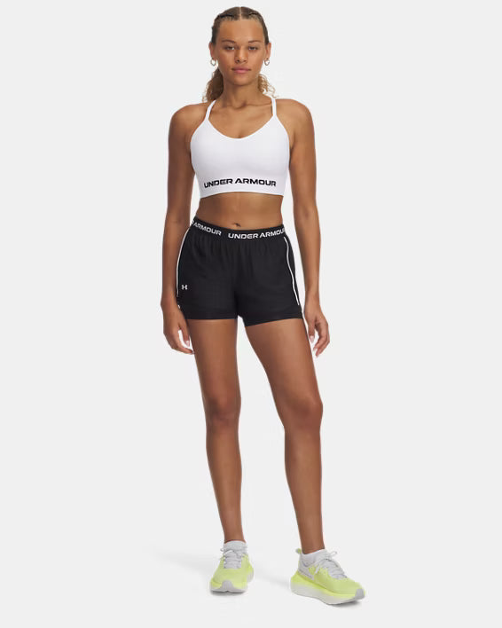 Womens Tech Play Up 2-in-1 Shorts (Black/White)