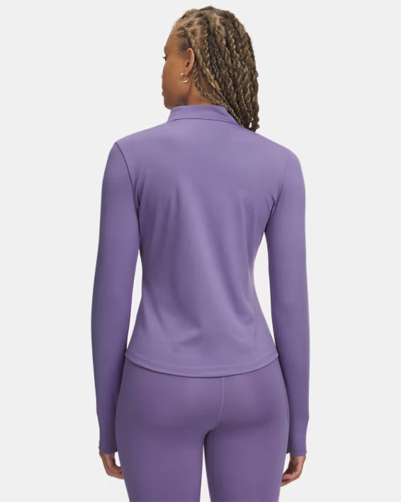 Womens UA Motion 1/2 Zip (Purple Luxe/White)