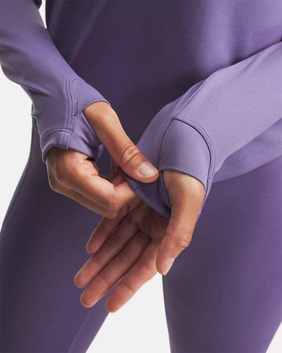 Womens UA Motion 1/2 Zip (Purple Luxe/White)