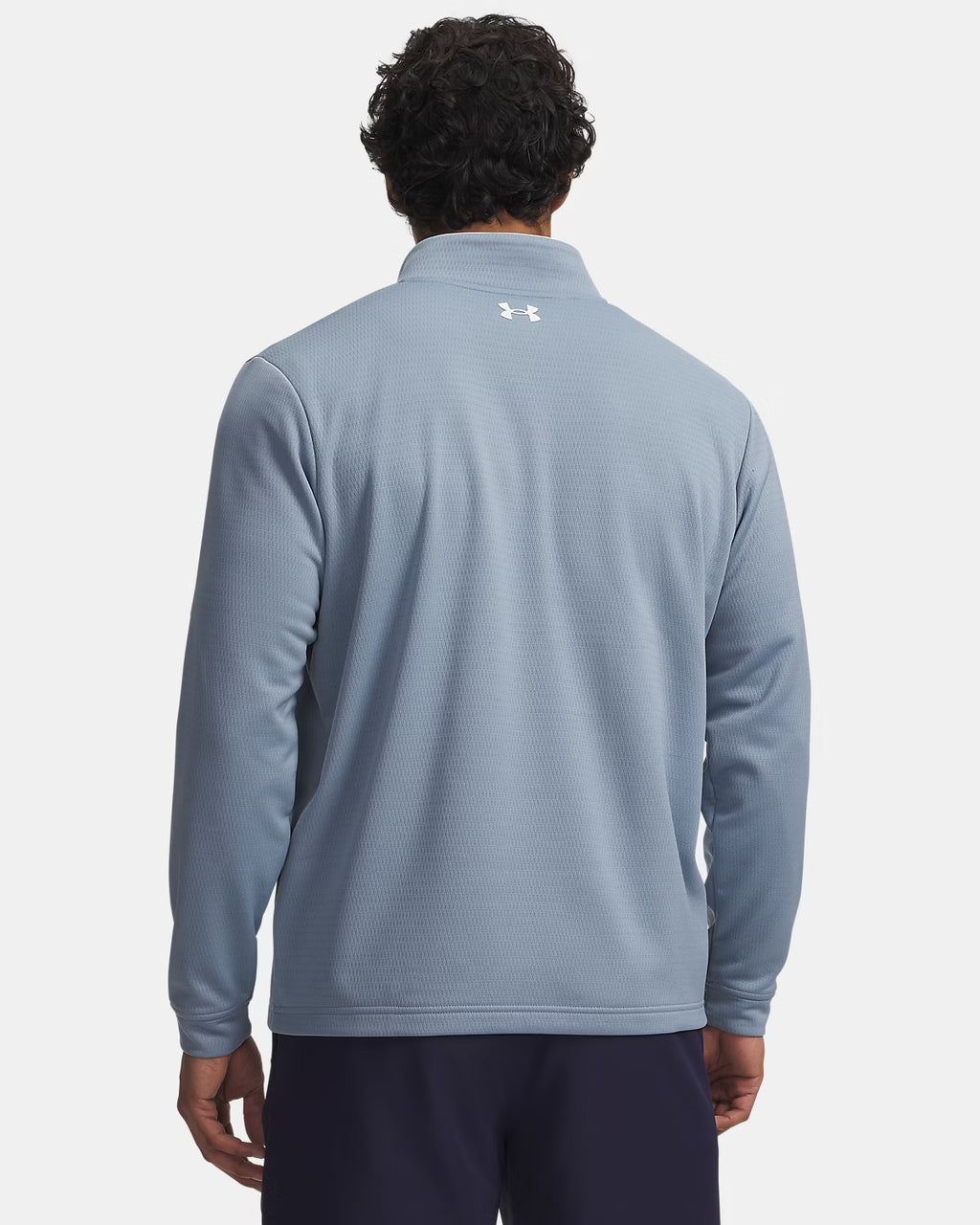 Mens UA Matchplay 1/4 Zip (Blue Wind/White)