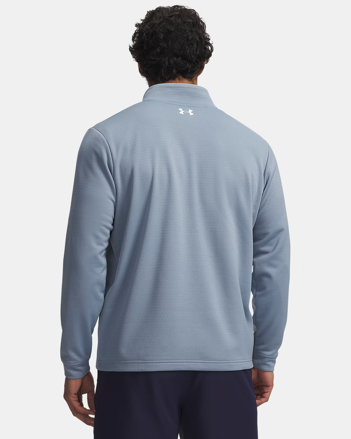 Mens UA Matchplay 1/4 Zip (Blue Wind/White)