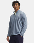 Mens UA Matchplay 1/4 Zip (Blue Wind/White)
