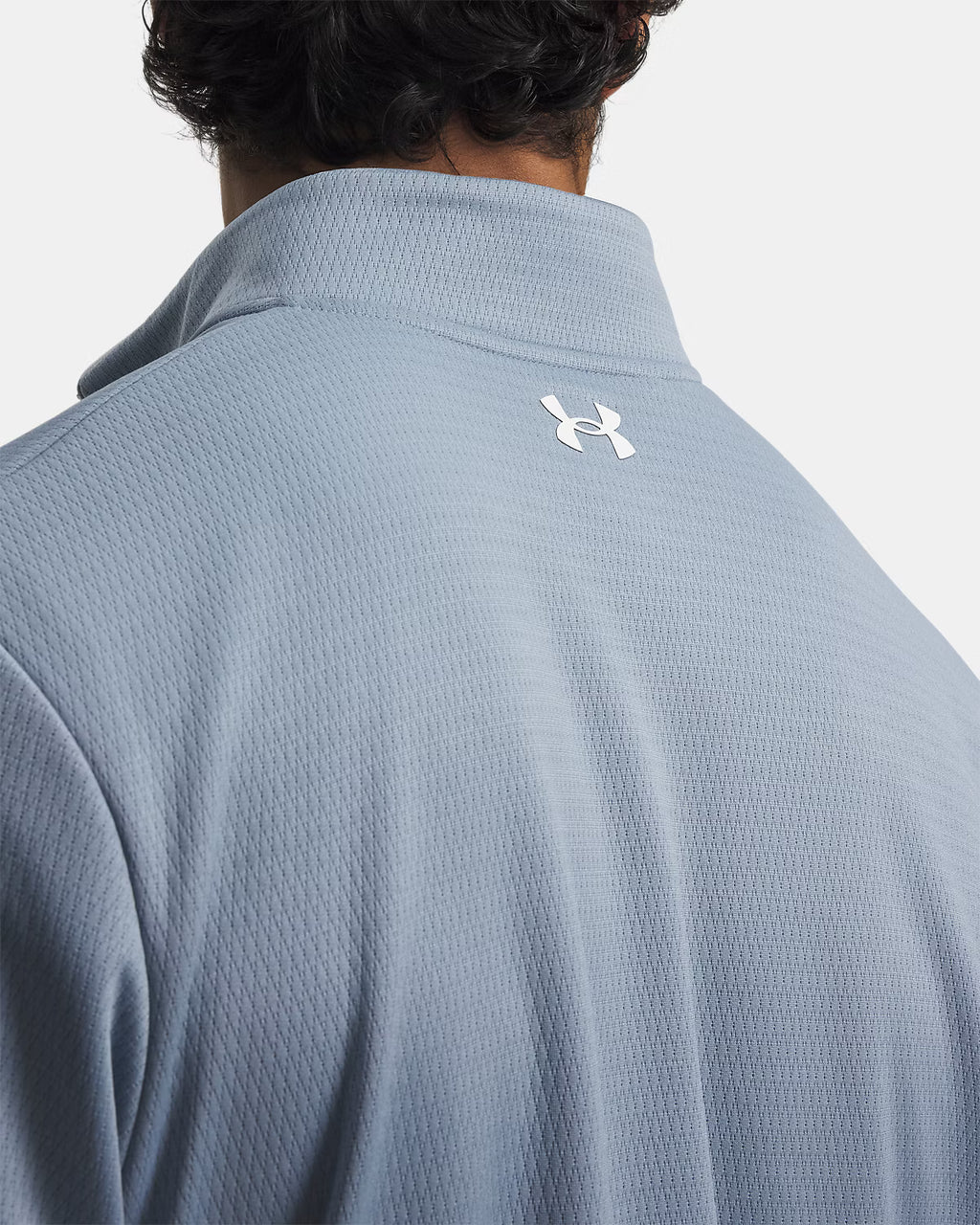 Mens UA Matchplay 1/4 Zip (Blue Wind/White)