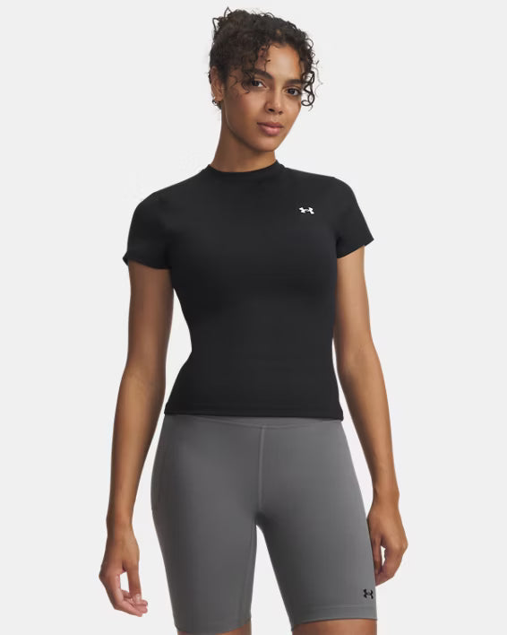 Womens Motion Fitted Short Sleeve (Black)