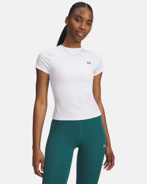 Womens Motion Fitted Short Sleeve (White)
