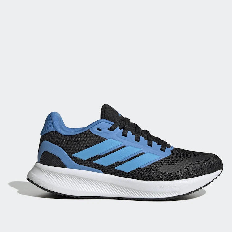 Youth Runfalcon 5 Trainers (Black/Blue)