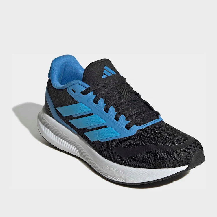 Youth Runfalcon 5 Trainers (Black/Blue)