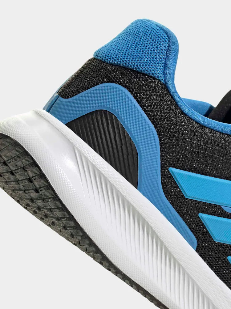 Youth Runfalcon 5 Trainers (Black/Blue)