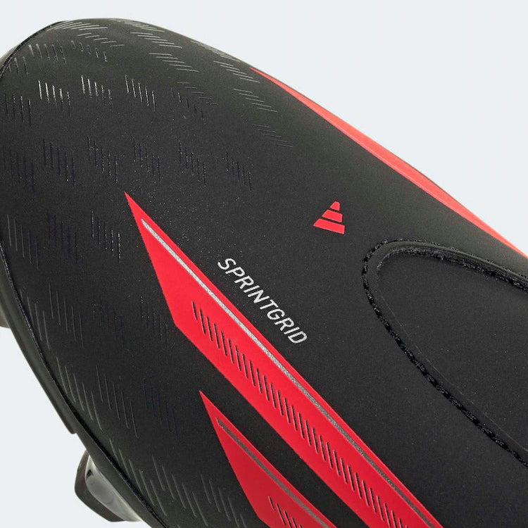 Junior F50 Club Velcro FG/MG (Core Black/Lucid Red)