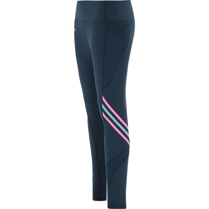 Galway GAA Girls Weston 040 Full Length Tight (Marine/Pink/Blue)