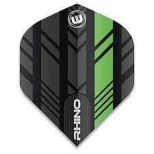 Rhino Standard Dart Flights (Black/Green)