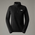 Womens 100 Glacier 1/4 Zip Fleece (Black)