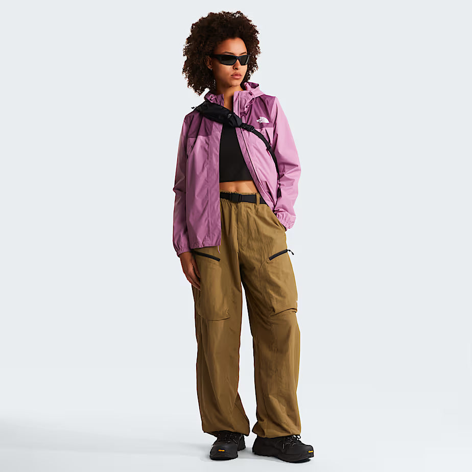Womens Antora Rain Jacket (Hushed Lavender/Chroma Purple)