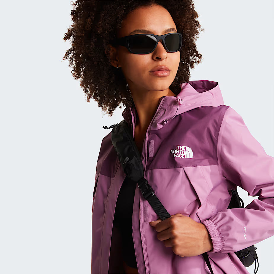 Womens Antora Rain Jacket (Hushed Lavender/Chroma Purple)