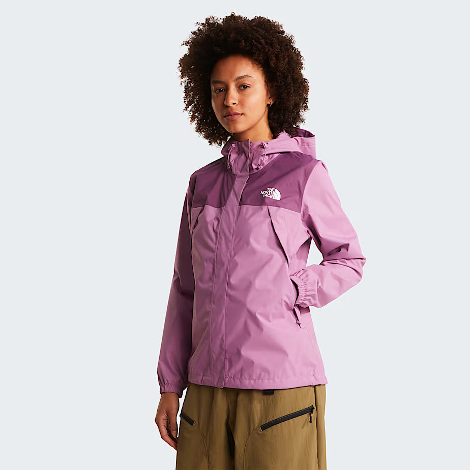 Womens Antora Rain Jacket (Hushed Lavender/Chroma Purple)