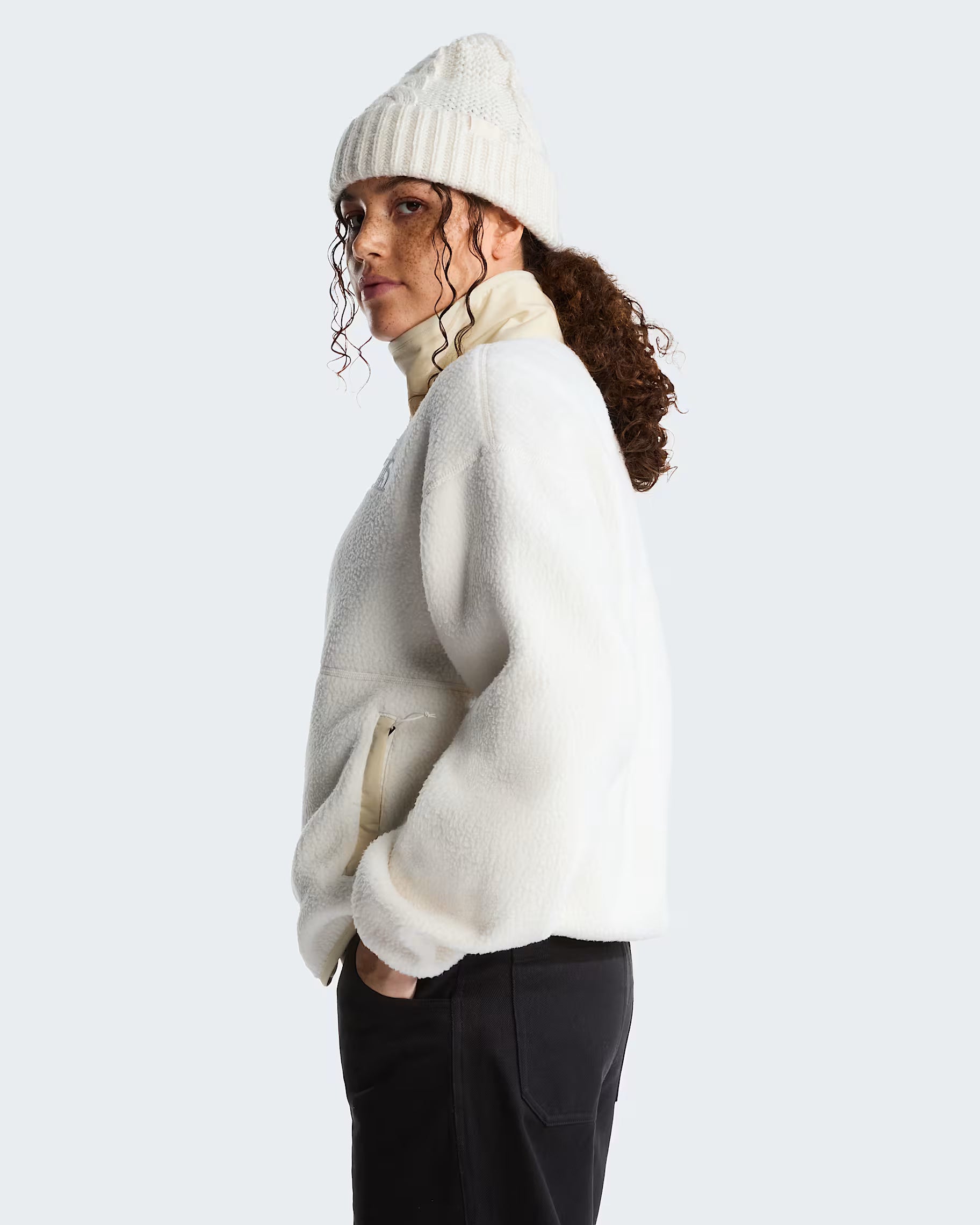 Womens Cragmont Fleece Jacket (White Dune/Desert Stone)