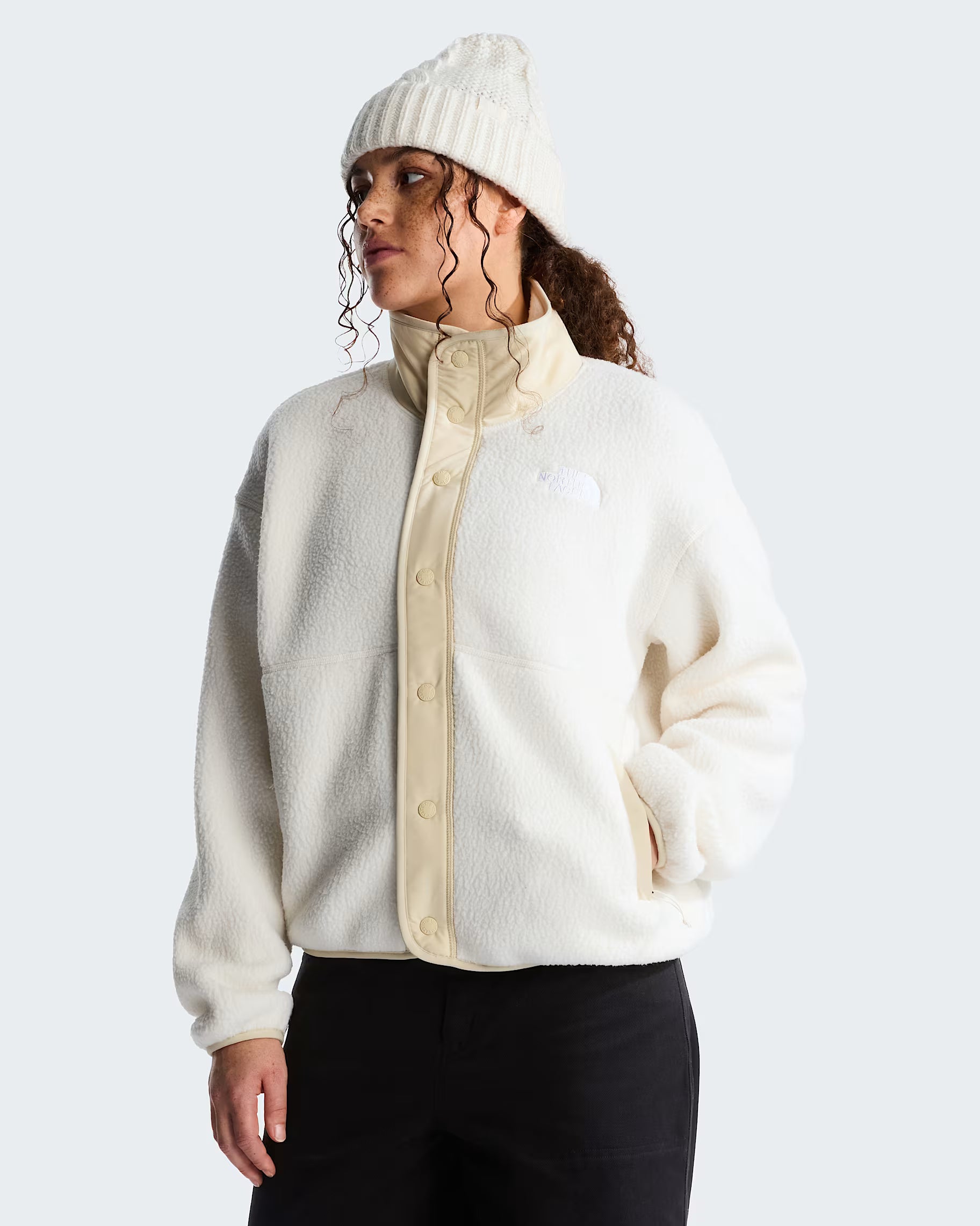 Womens Cragmont Fleece Jacket (White Dune/Desert Stone)