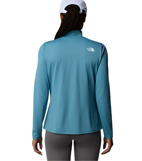 Womens Flex 1/4 Zip Graphic Top (Algae Blue)