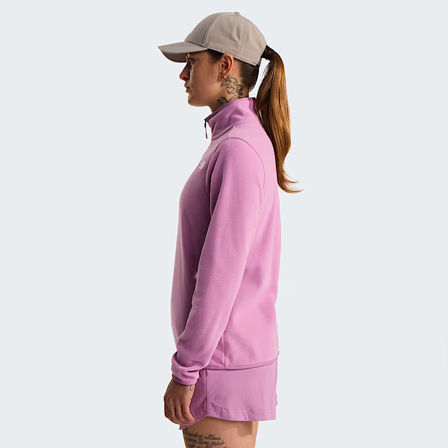 Womens Glacier 1/4 Zip Fleece (Hushed Lavender)