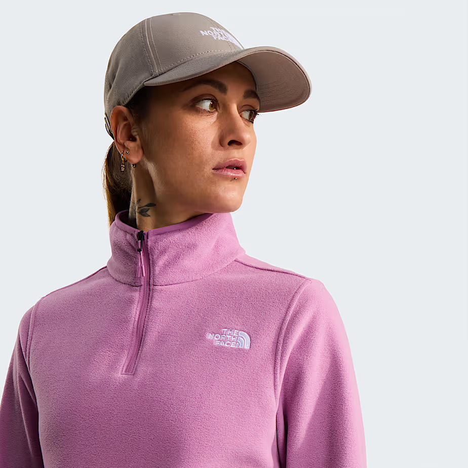 Womens Glacier 1/4 Zip Fleece (Hushed Lavender)
