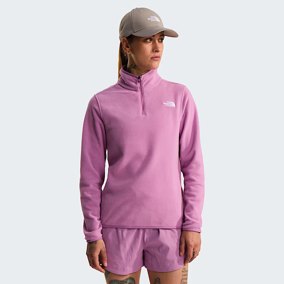 Womens Glacier 1/4 Zip Fleece (Hushed Lavender)