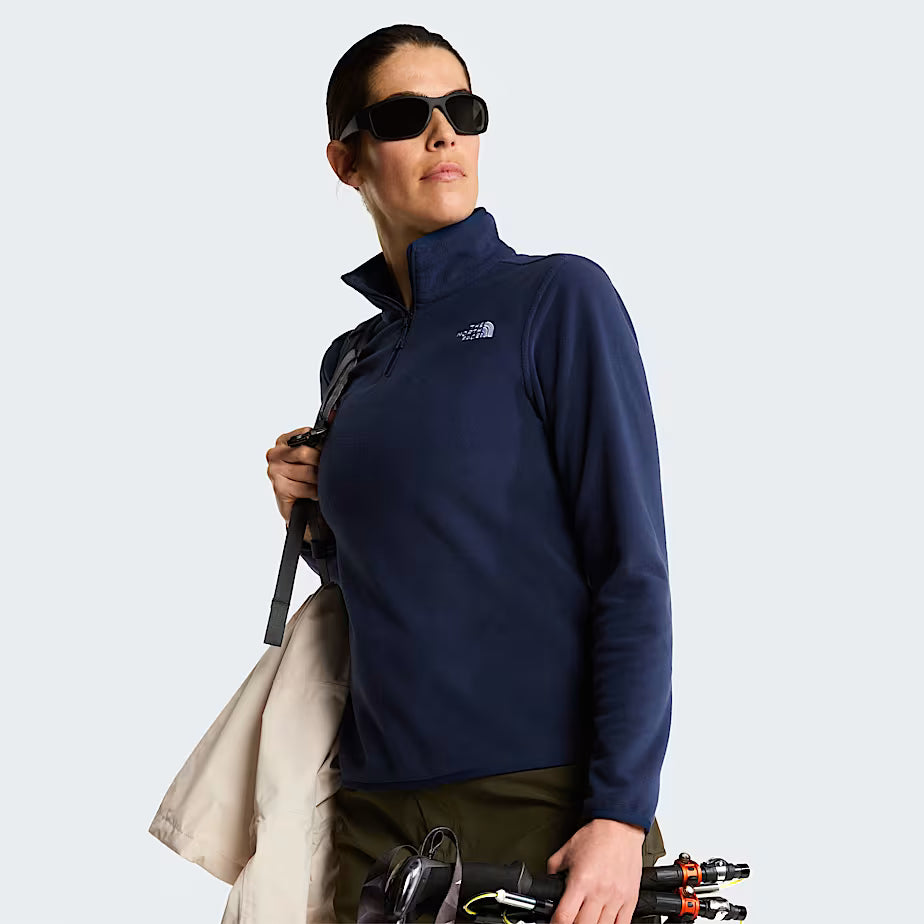 Womens Glacier 1/4 Zip Fleece (Summit Navy)