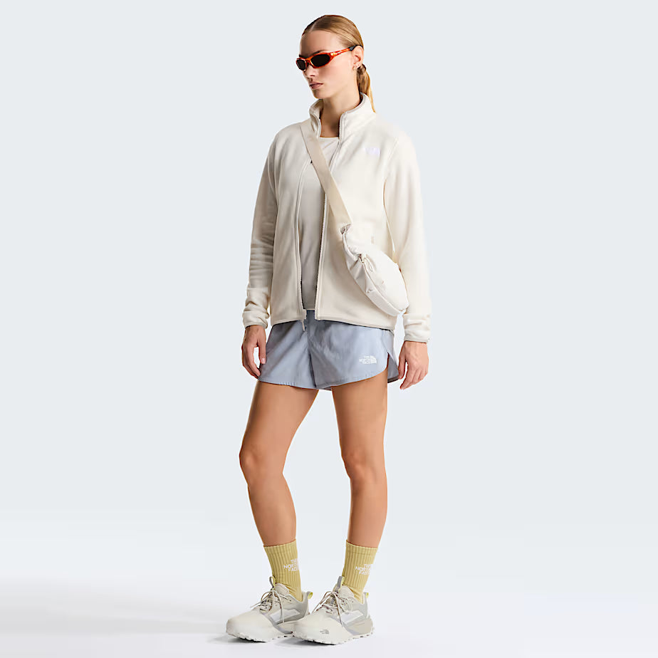 Womens 100 Glacier Full Zip Fleece (White Dune/White)