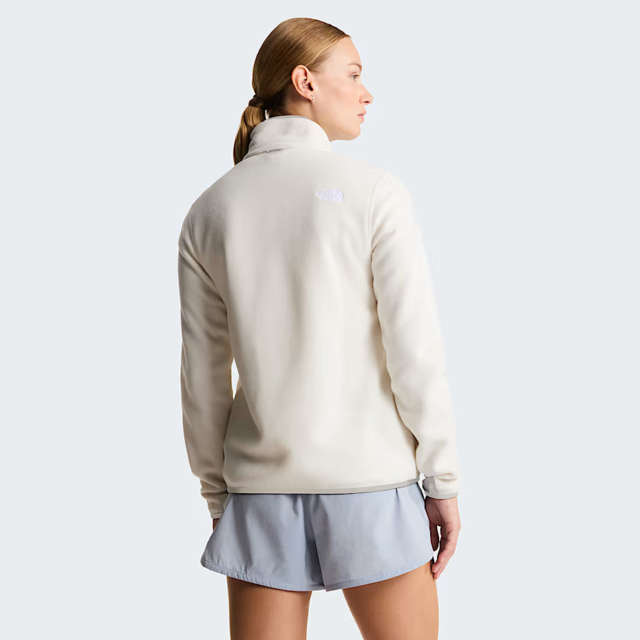 Womens 100 Glacier Full Zip Fleece (White Dune/White)