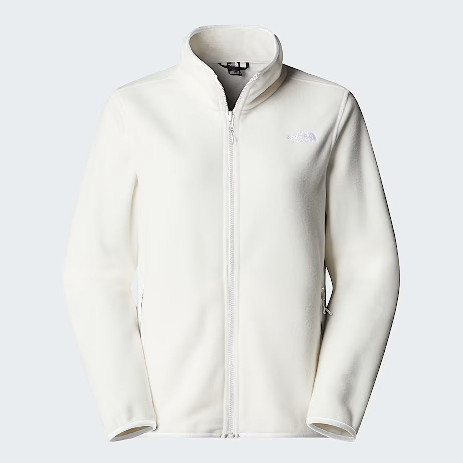 Womens 100 Glacier Full Zip Fleece (White Dune/White)