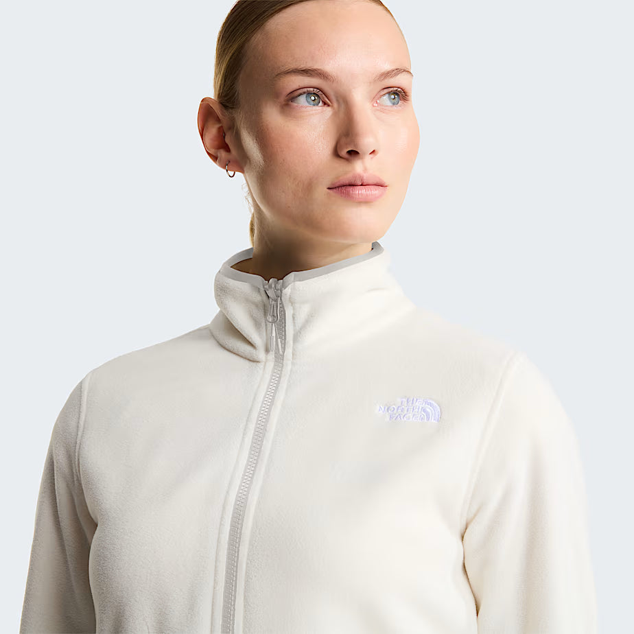 Womens 100 Glacier Full Zip Fleece (White Dune/White)