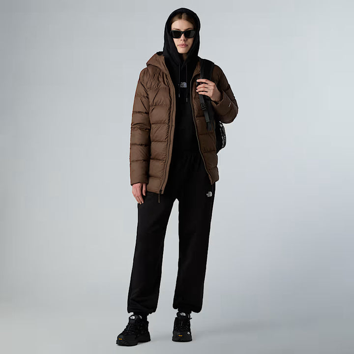 Womens Hyalite Down Hooded Parka (Smokey Brown)