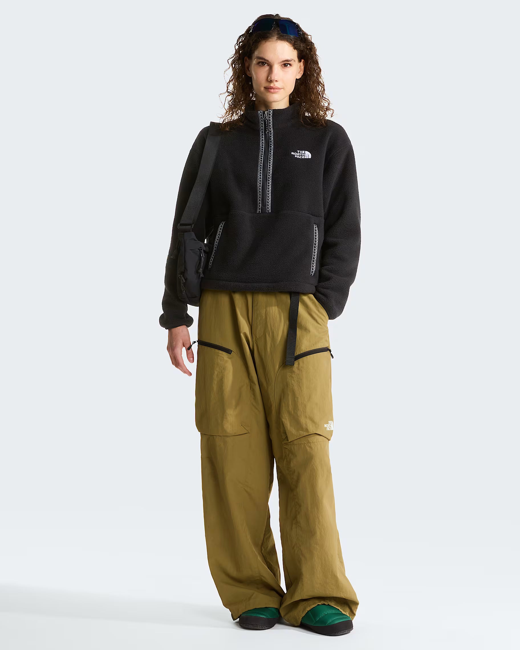 Womens Fleeski 1/4 Zip (Black)