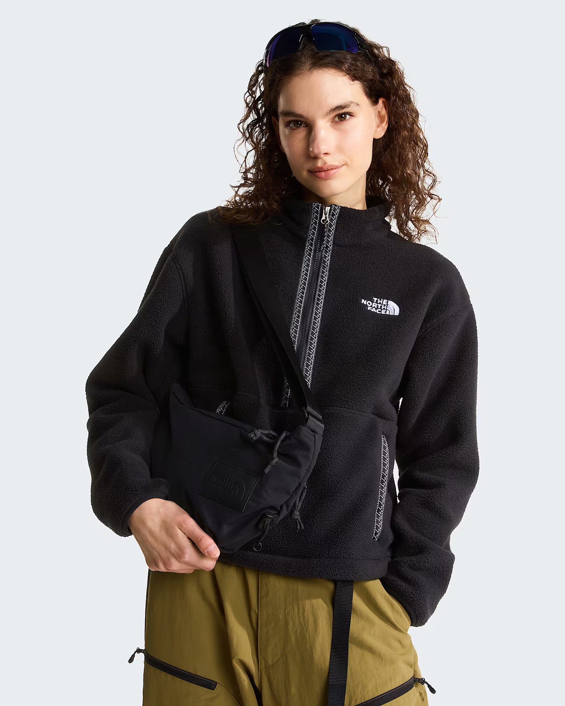 Womens Fleeski 1/4 Zip (Black)