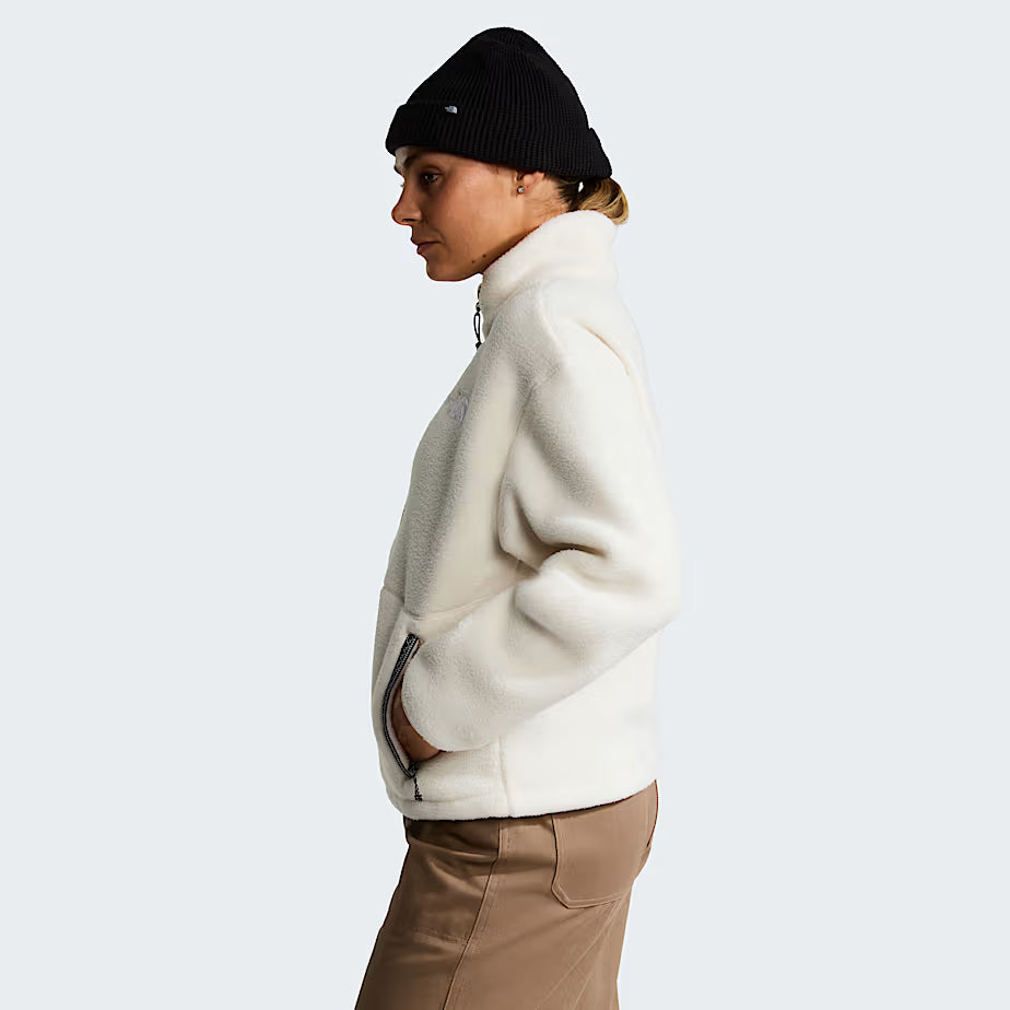Womens Fleeski 1/4 Zip (White Dune)