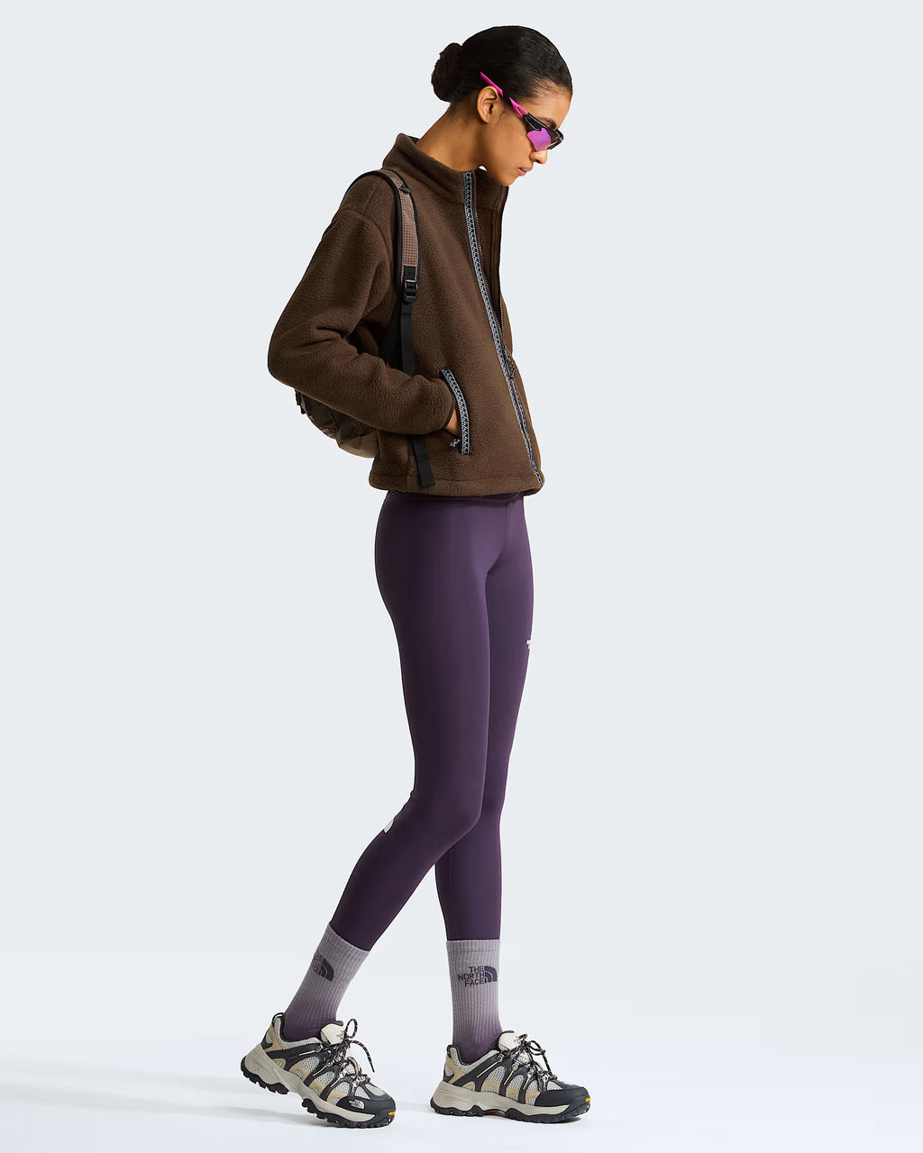 Womens Fleeski Full Zip Fleece (Dark Chestnut)