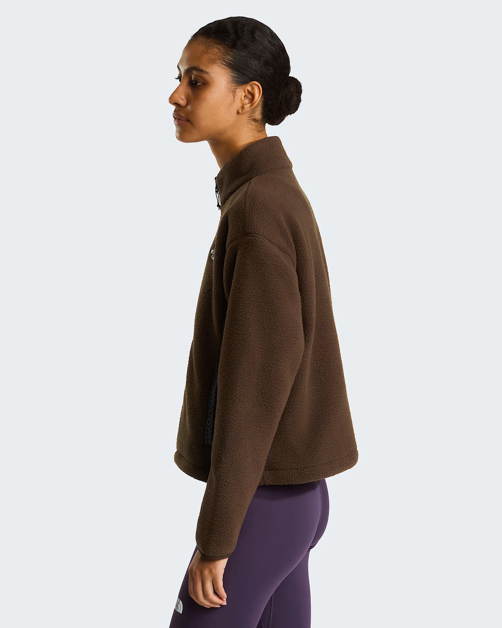 Womens Fleeski Full Zip Fleece (Dark Chestnut)