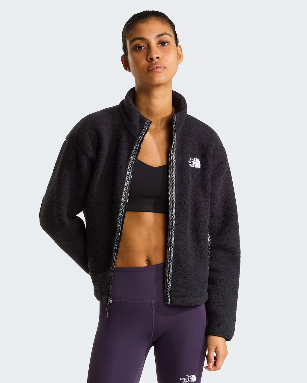 Womens Fleeski Full Zip Fleece (TNF Black)